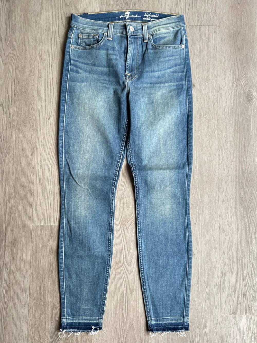 7 For All Mankind High Waist Ankle Gwenevere Skinny Jean